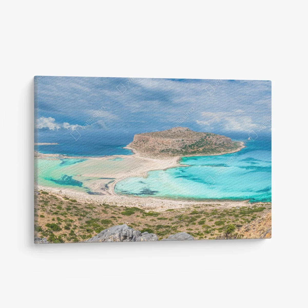 Tableau sur toile panorama de la lagune de Balos et de l'île de Gramvousa, Crète – Wallnifity® Tableau sur toile panorama de la lagune de Balos et de l'île de Gramvousa, Crète – Wallnifity®