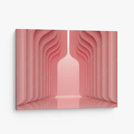 Tableau sur toile élégance corail minimaliste – Wallnifity®