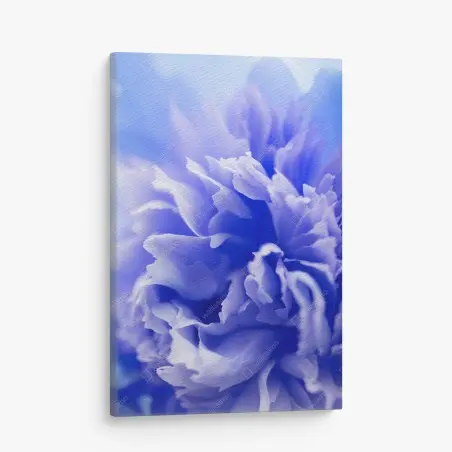 Tableau sur toile éclat floral bleu abstrait – Wallnifity®