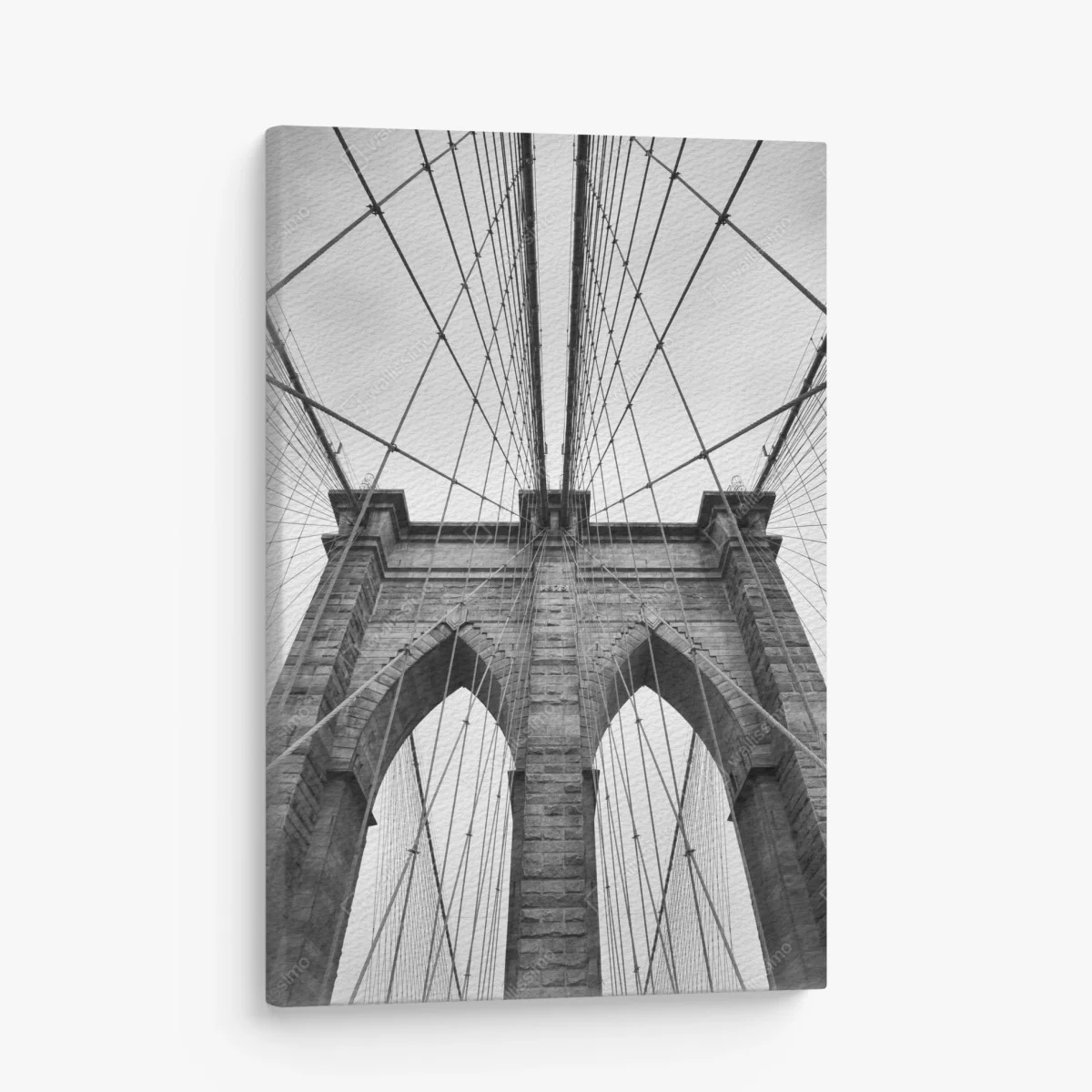Tableau sur toile perspective architecturale du pont de Brooklyn – Wallnifity® Tableau sur toile perspective architecturale du pont de Brooklyn – Wallnifity®