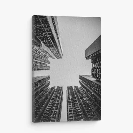 Tableau sur toile perspective urbaine verticale – Wallnifity®