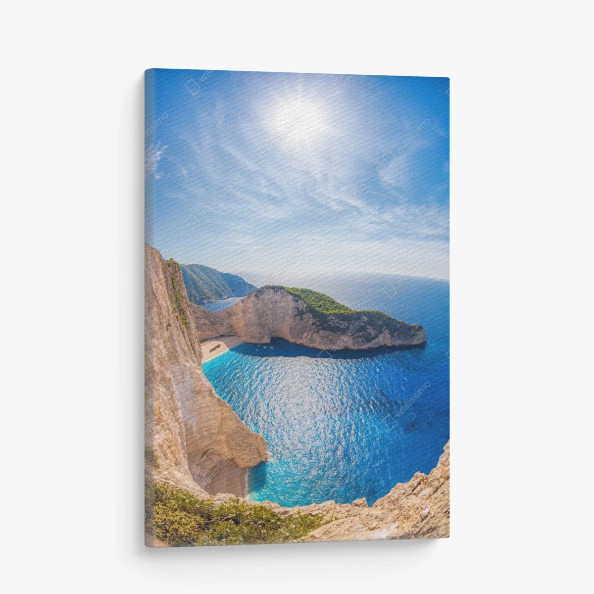 Tableau sur toile panoramique de Navagio sur l'île de Zakynthos – Wallnifity® Tableau sur toile panoramique de Navagio sur l'île de Zakynthos – Wallnifity®