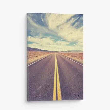 Tableau sur toile route infinie vers Death Valley – Wallnifity®
