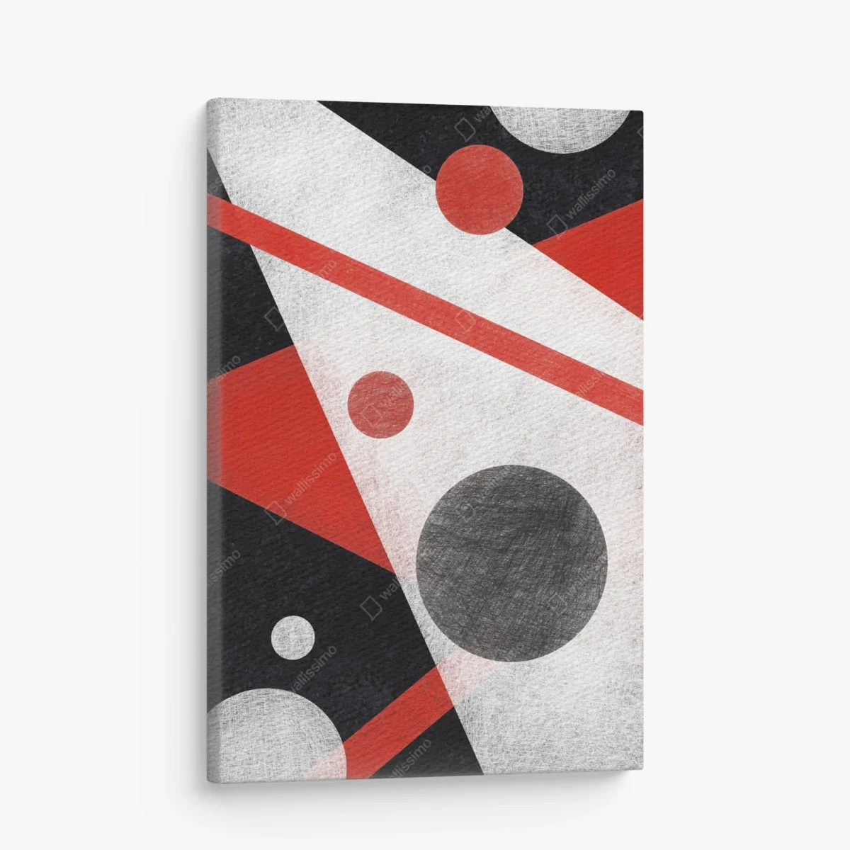 Tableau sur toile composition géométrique rouge, noire et blanche – Wallnifity® Tableau sur toile composition géométrique rouge, noire et blanche – Wallnifity®