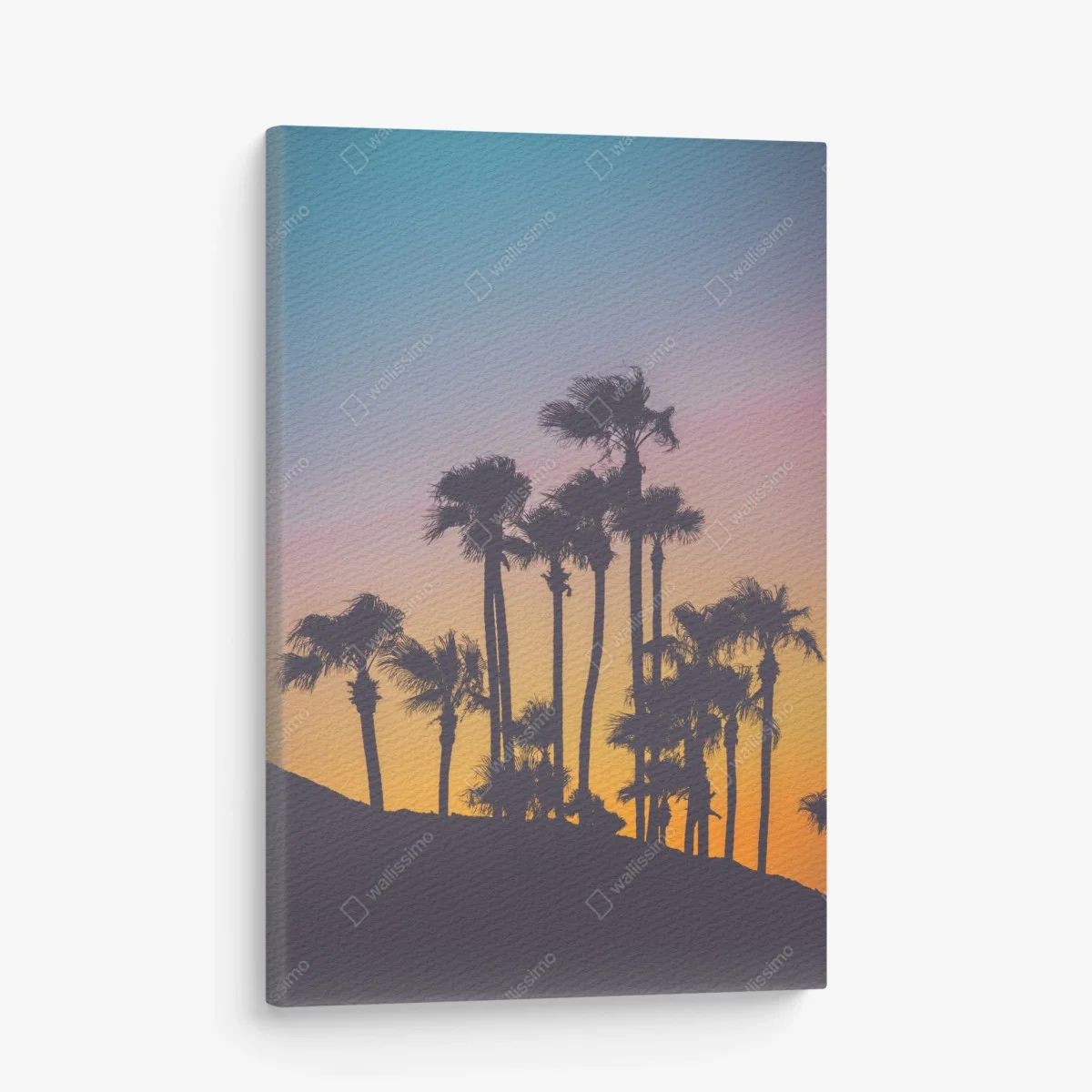 Tableau sur toile crépuscule tropical aux palmiers – Wallnifity® Tableau sur toile crépuscule tropical aux palmiers – Wallnifity®