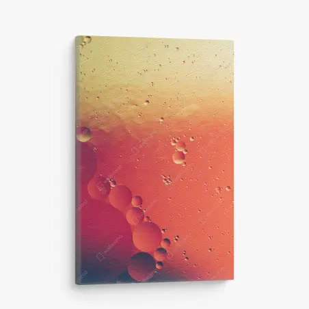 Tableau sur toile rêverie de bulles orangées – Wallnifity®