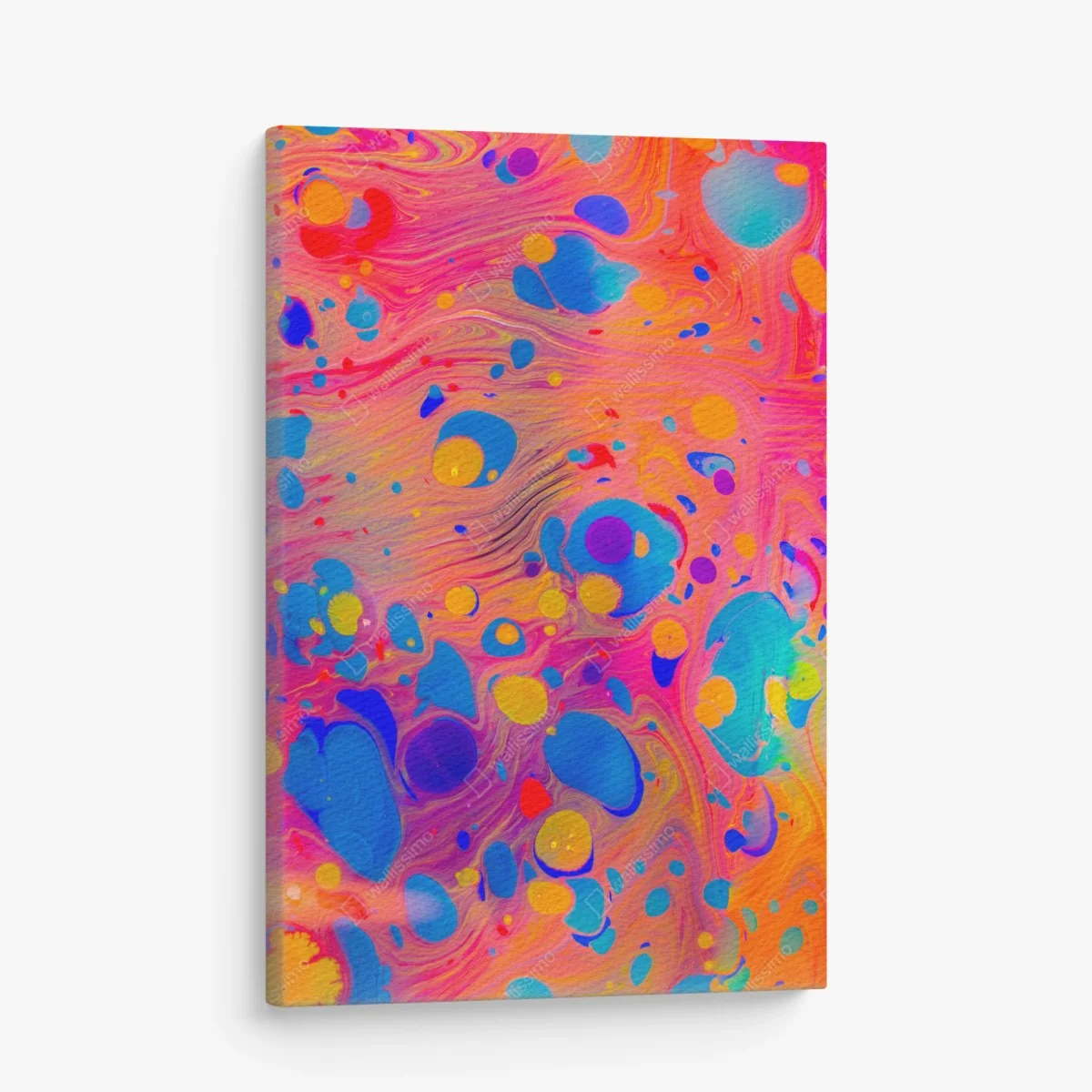 Tableau sur toile marbrures ottomanes multicolores – Wallnifity® Tableau sur toile marbrures ottomanes multicolores – Wallnifity®