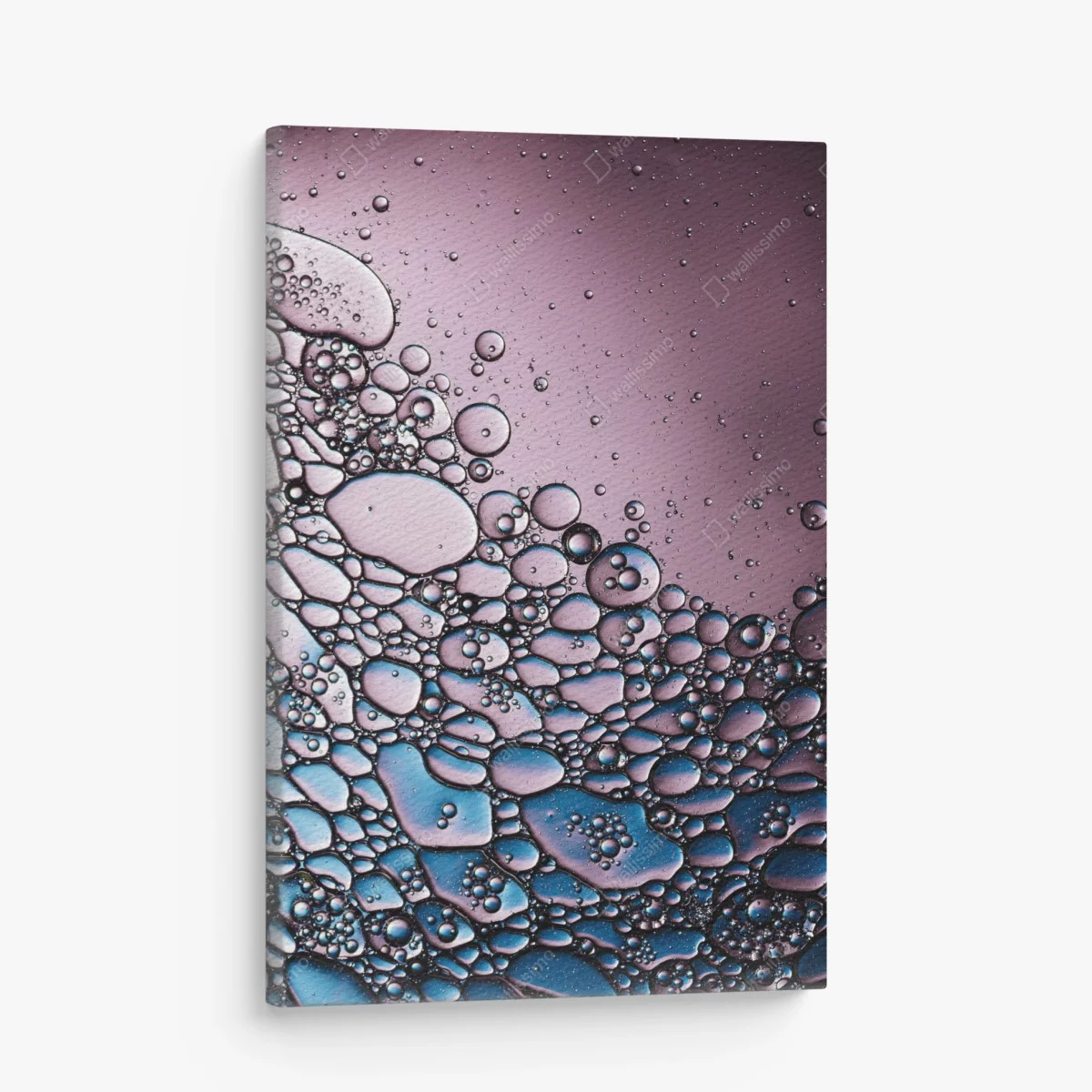 Tableau sur toile danse de bulles violettes et bleues – Wallnifity® Tableau sur toile danse de bulles violettes et bleues – Wallnifity®
