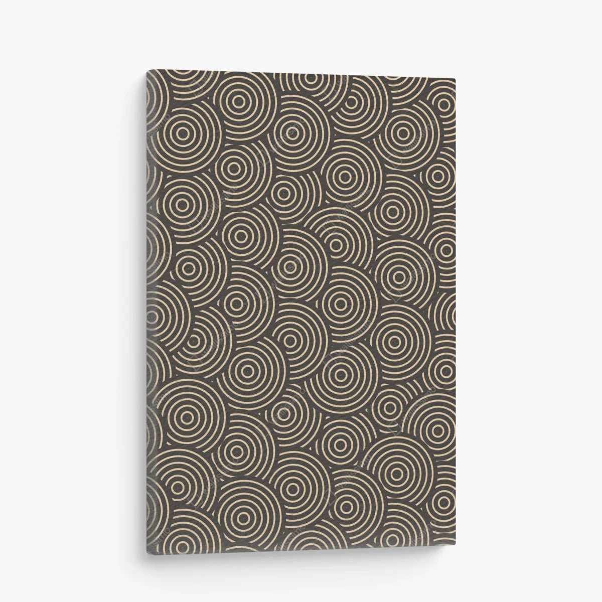 Tableau sur toile motif concentrique rétro beige et noir – Wallnifity® Tableau sur toile motif concentrique rétro beige et noir – Wallnifity®