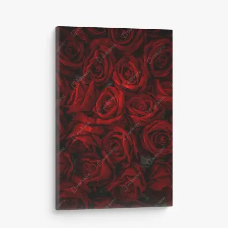 Tableau sur toile bouquet de roses rouges éclatantes – Wallnifity®