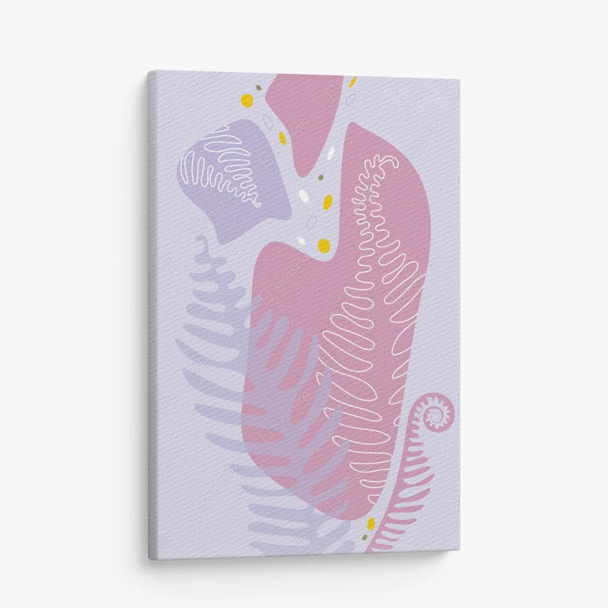 Tableau sur toile motif botanique abstrait aux tons pastels – Wallnifity® Tableau sur toile motif botanique abstrait aux tons pastels – Wallnifity®