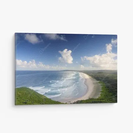 Tableau sur toile vue aérienne de Byron Bay – Wallnifity®