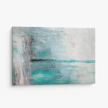 Tableau sur toile horizon turquoise abstrait – Wallnifity®