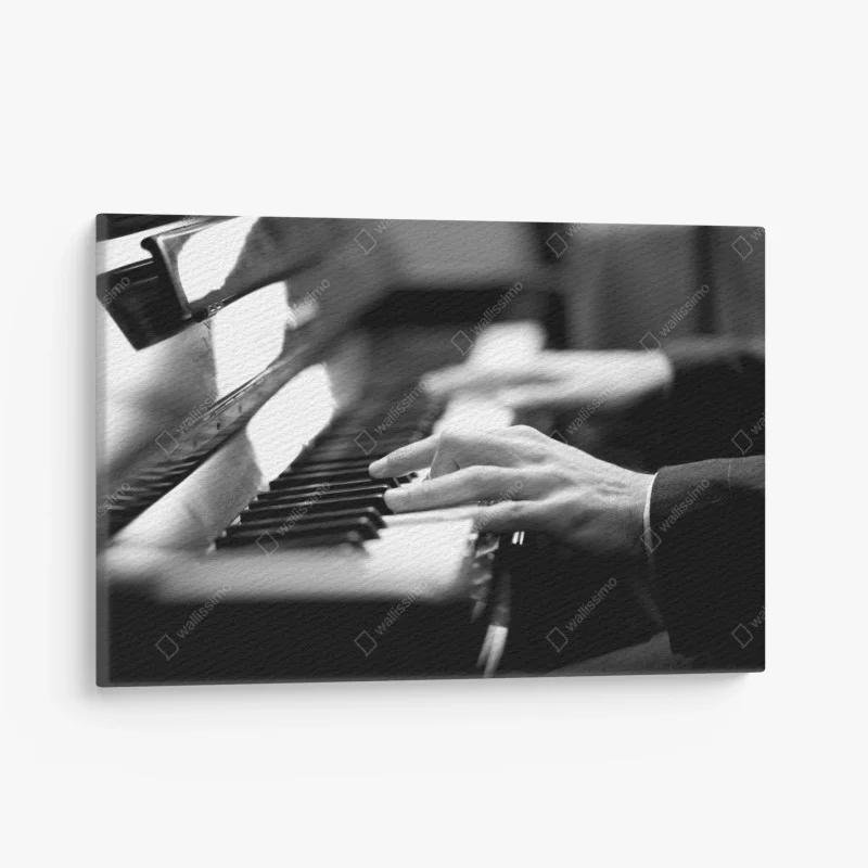 Tableau sur toile mains au piano — instant d'élégance musicale – Wallnifity®