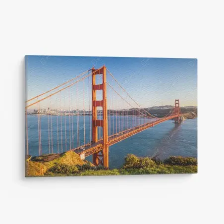 Tableau sur toile vue spectaculaire du Golden Gate à San Francisco – Wallnifity®