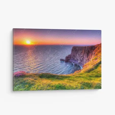 Tableau sur toile falaise au coucher de soleil – Wallnifity®