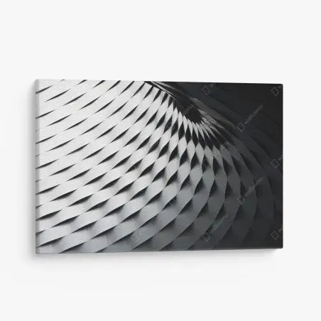Tableau sur toile vagues métalliques motif architectural abstrait – Wallnifity®