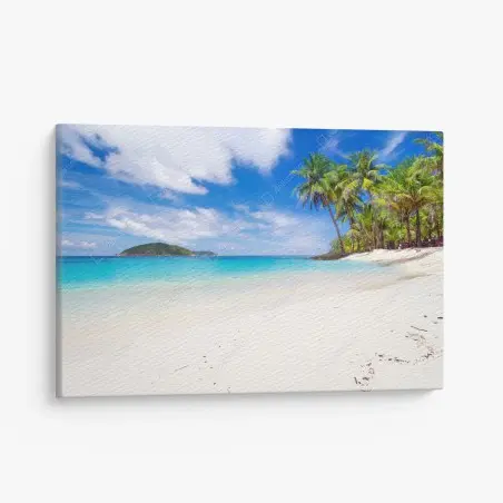 Tableau sur toile rêve de plage tropicale – Wallnifity®