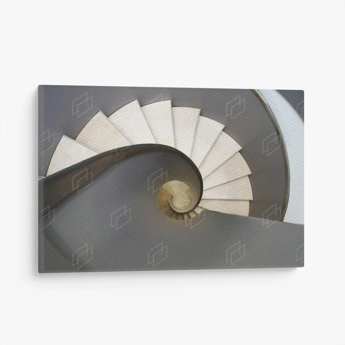 Tableau sur toile spirale architecturale minimaliste – Wallnifity®