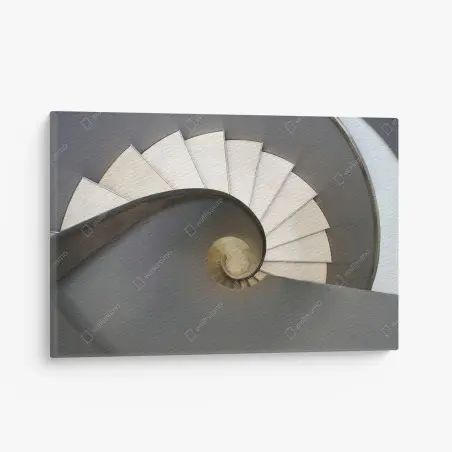 Tableau sur toile spirale architecturale minimaliste – Wallnifity®