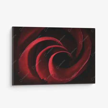 Tableau sur toile spirale de pétales de rose rouge – Wallnifity®