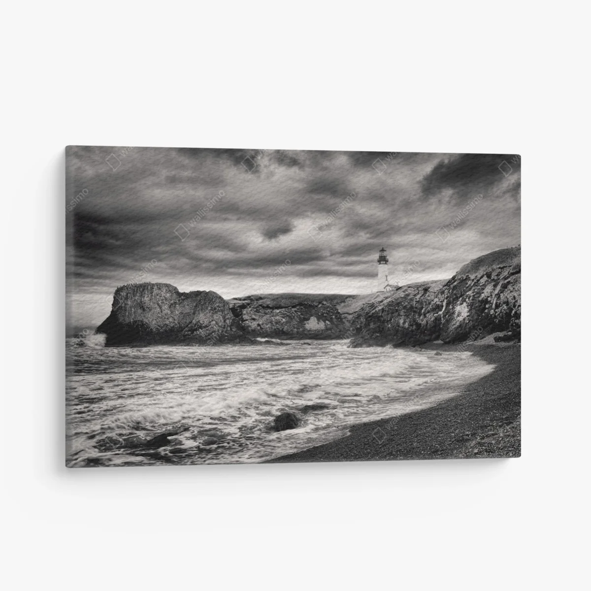 Tableau sur toile phare de Yaquina Bay sous ciel orageux – Wallnifity® Tableau sur toile phare de Yaquina Bay sous ciel orageux – Wallnifity®