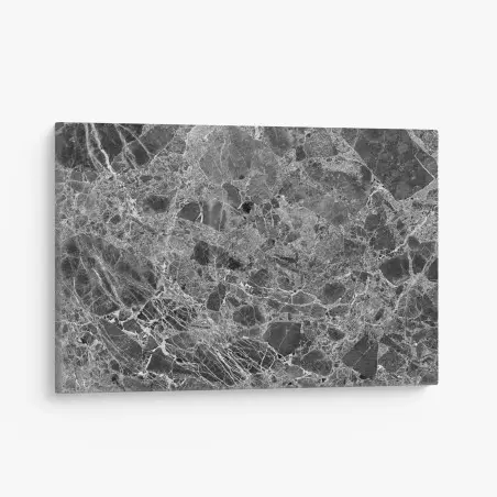 Tableau sur toile marbre noir et blanc : élégance intemporelle – Wallnifity®