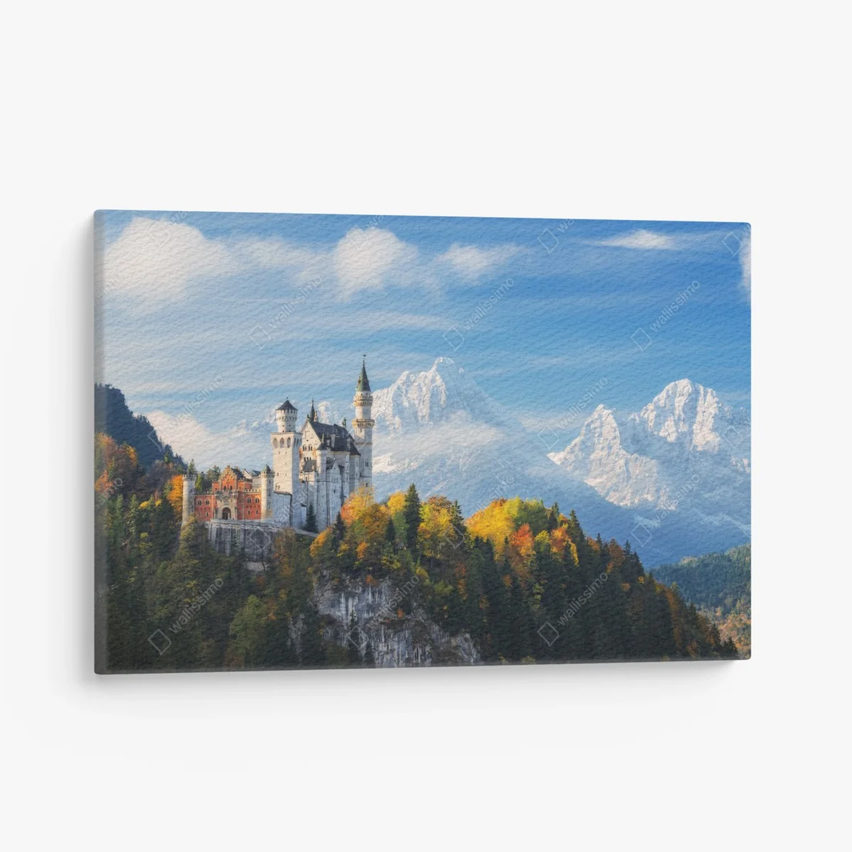 Tableau sur toile château féerique sur les hauteurs des Alpes – Wallnifity® Tableau sur toile château féerique sur les hauteurs des Alpes – Wallnifity®