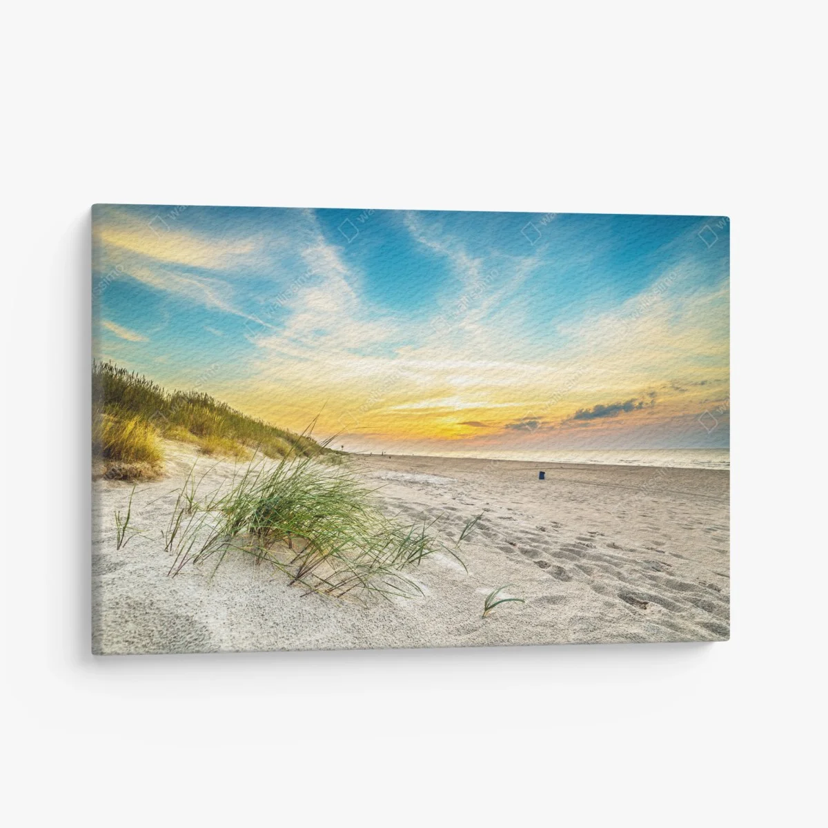 Tableau sur toile coucher de soleil sur la plage et dunes – Wallnifity® Tableau sur toile coucher de soleil sur la plage et dunes – Wallnifity®