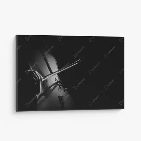 Tableau sur toile violoncelle en clair-obscur – Wallnifity®
