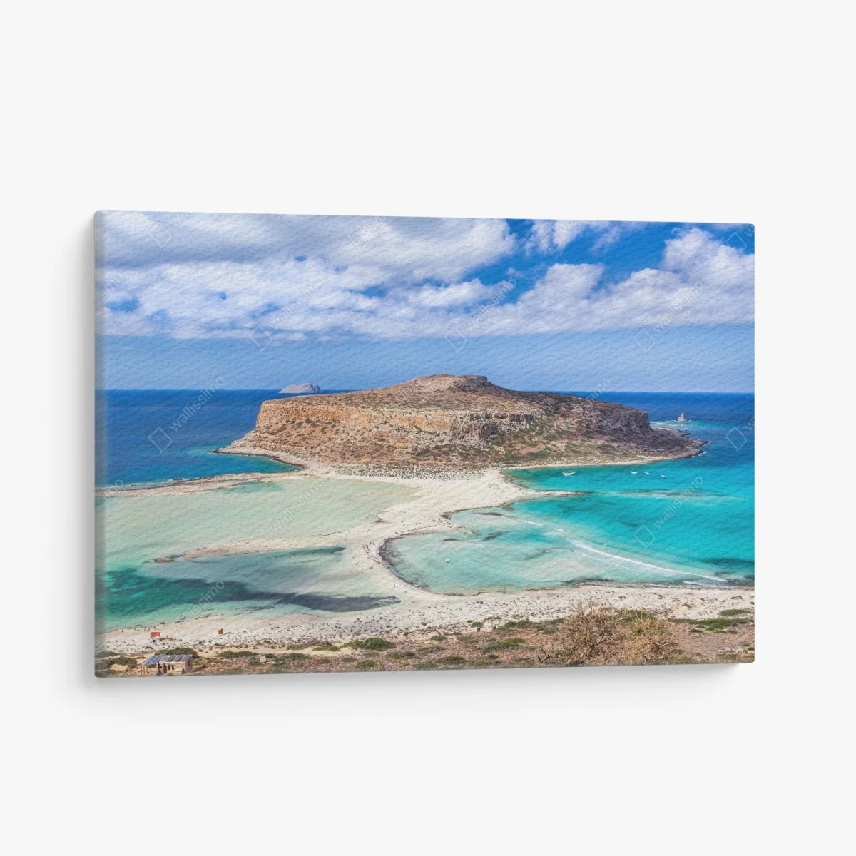 Tableau sur toile paysage de lagon turquoise et plage isolée – Wallnifity® Tableau sur toile paysage de lagon turquoise et plage isolée – Wallnifity®