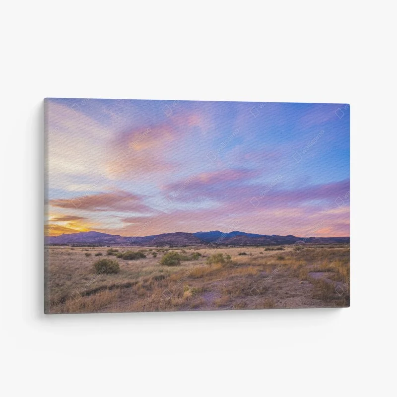 Tableau sur toile coucher de soleil sur la plaine sauvage – Wallnifity® Tableau sur toile coucher de soleil sur la plaine sauvage – Wallnifity®