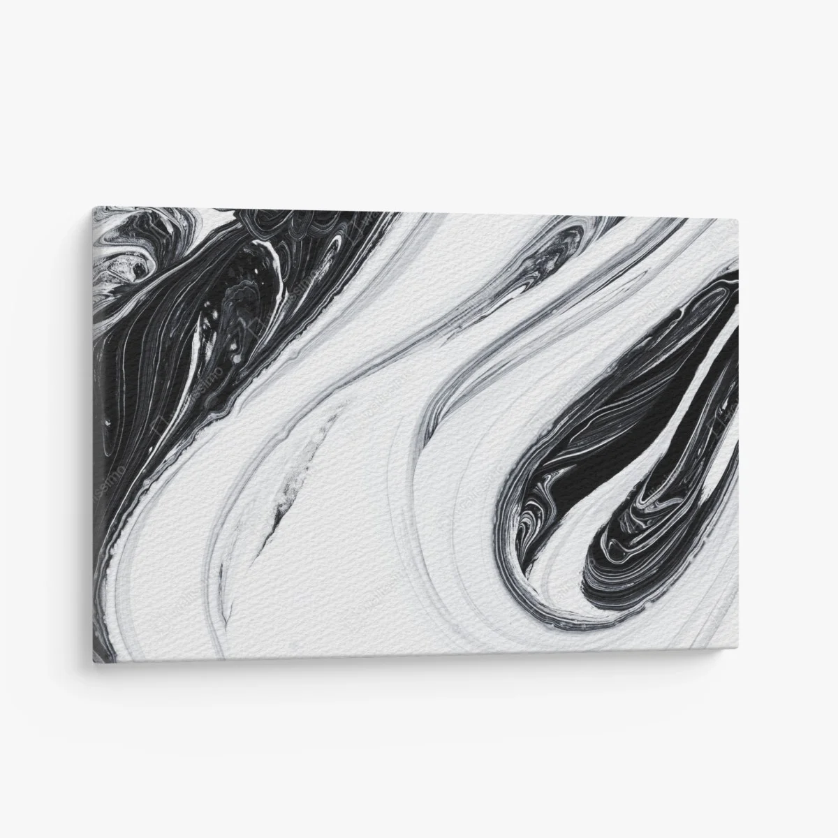 Tableau sur toile marbrure abstraite en noir et blanc – Wallnifity® Tableau sur toile marbrure abstraite en noir et blanc – Wallnifity®