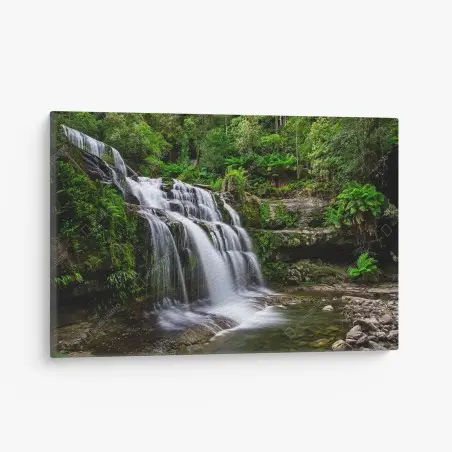 Tableau sur toile cascade sereine de Liffey Falls, Tasmanie – Wallnifity®