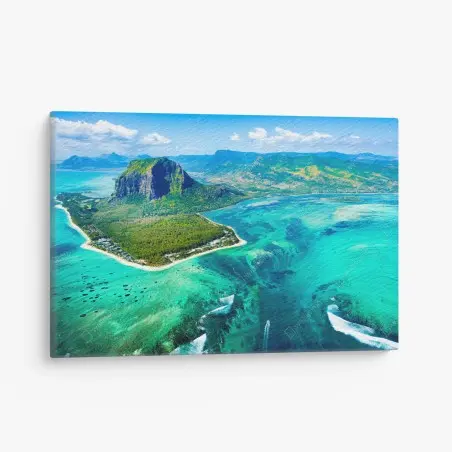 Tableau sur toile paysage côtier d'Île Maurice – Wallnifity®