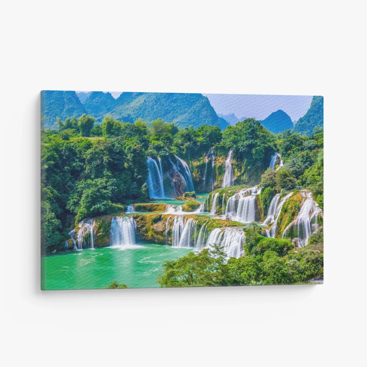 Tableau sur toile cascade paradisiaque au cœur de la nature – Wallnifity® Tableau sur toile cascade paradisiaque au cœur de la nature – Wallnifity®