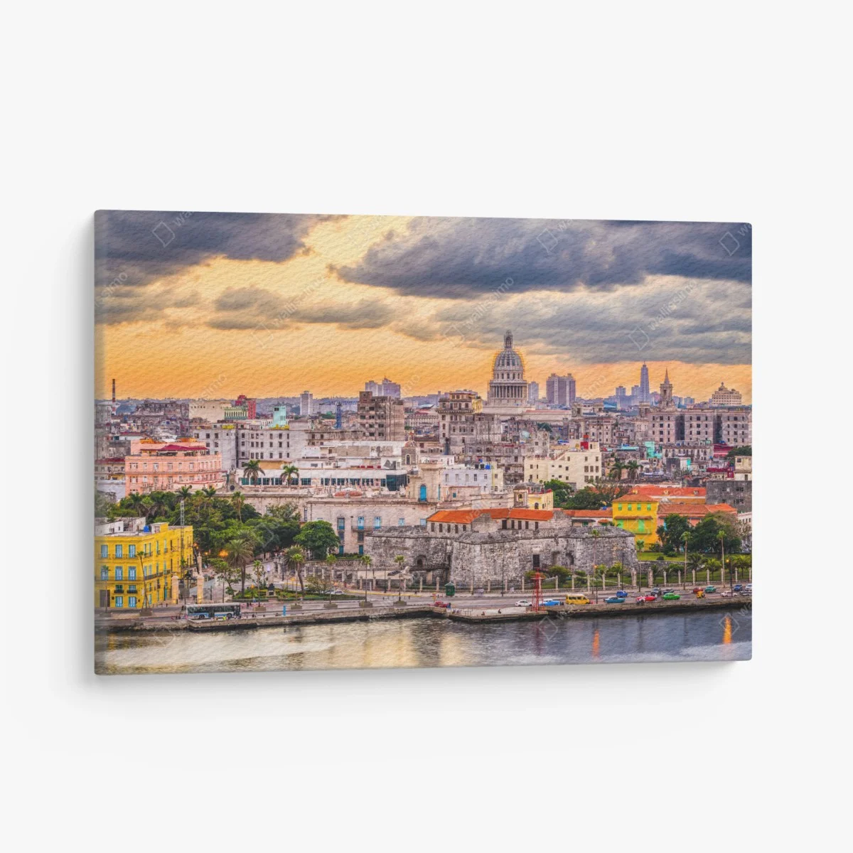 Tableau sur toile panorama urbain de La Havane au coucher du soleil – Wallnifity® Tableau sur toile panorama urbain de La Havane au coucher du soleil – Wallnifity®