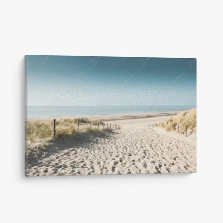 Tableau sur toile chemin de sable vers la mer à Noordwijk – Wallnifity®