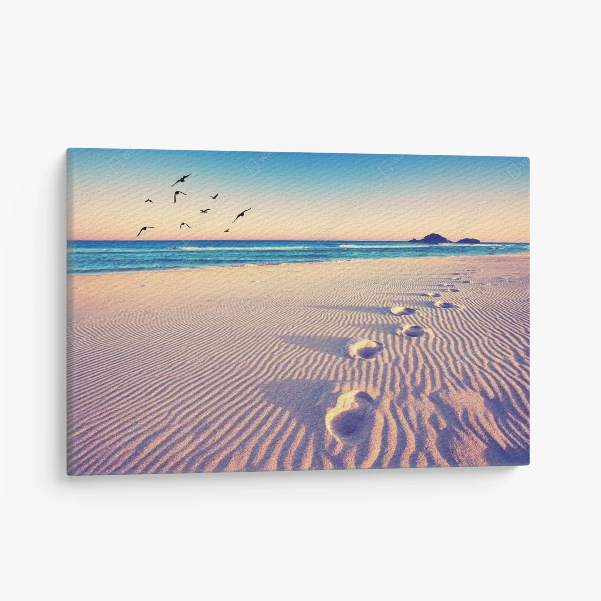 Tableau sur toile empreintes magiques sur le sable – Wallnifity® Tableau sur toile empreintes magiques sur le sable – Wallnifity®
