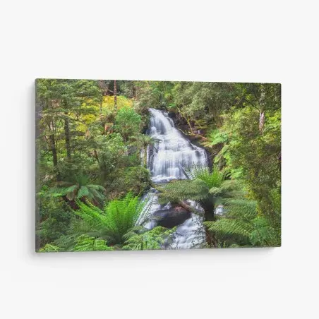 Tableau sur toile oasis verte de Triplet Falls, Great Otway – Wallnifity®