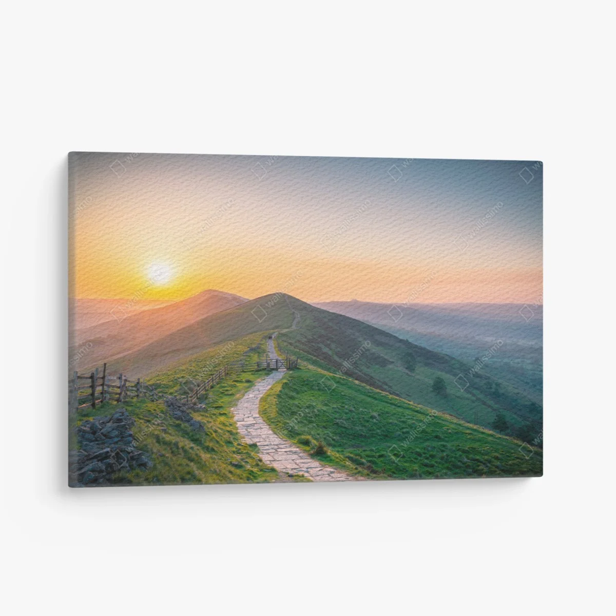 Tableau sur toile sentier doré au sommet des collines – Wallnifity® Tableau sur toile sentier doré au sommet des collines – Wallnifity®