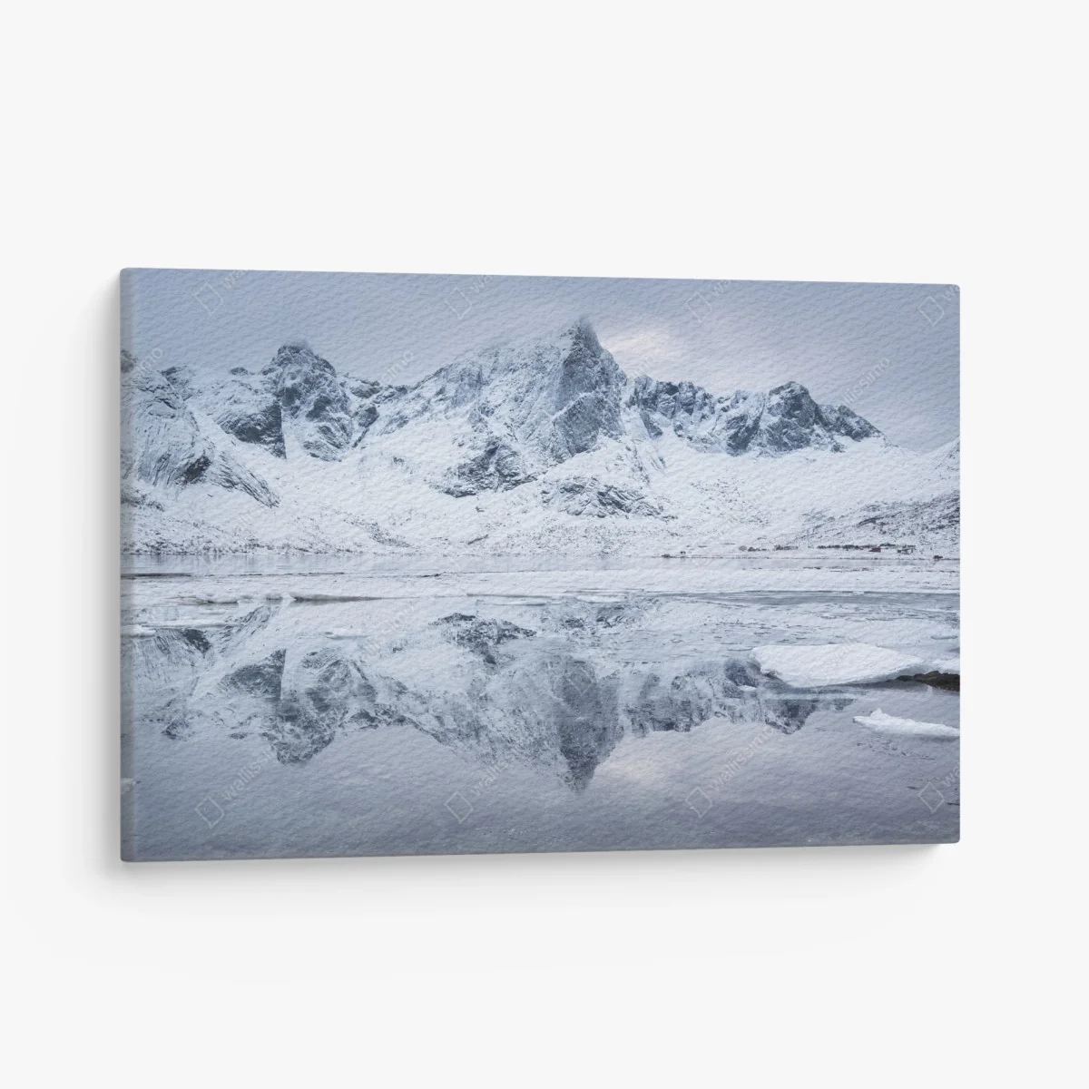 Tableau sur toile reflets glacés du fjord norvégien – Wallnifity® Tableau sur toile reflets glacés du fjord norvégien – Wallnifity®