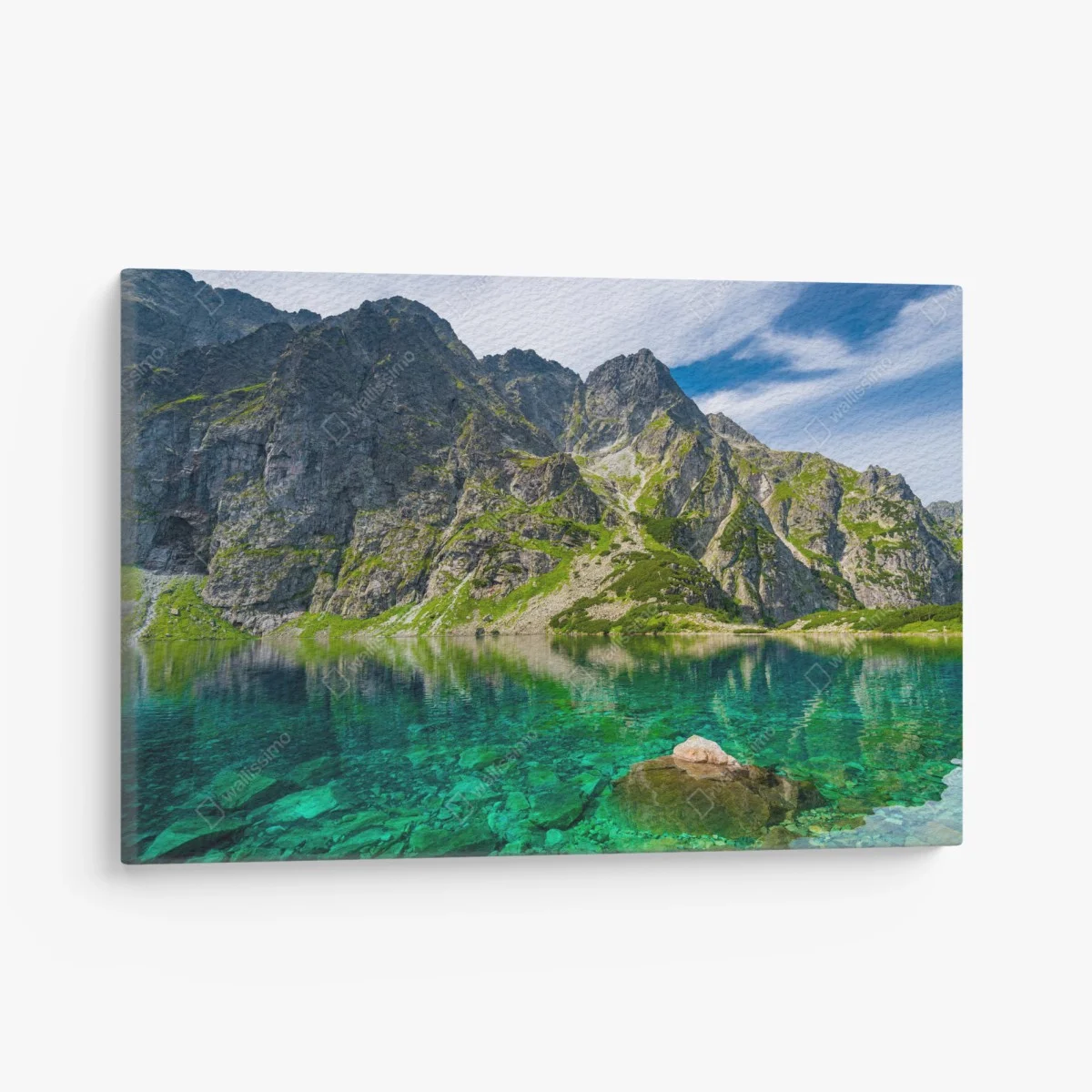 Tableau sur toile reflet émeraude des montagnes de Czarny Staw – Wallnifity® Tableau sur toile reflet émeraude des montagnes de Czarny Staw – Wallnifity®