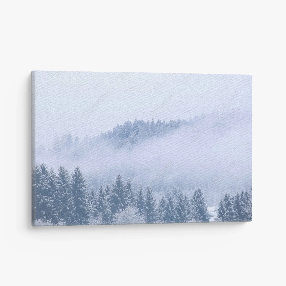 Tableau sur toile forêt hivernale en brume, Allemagne – Wallnifity® Tableau sur toile forêt hivernale en brume, Allemagne – Wallnifity®