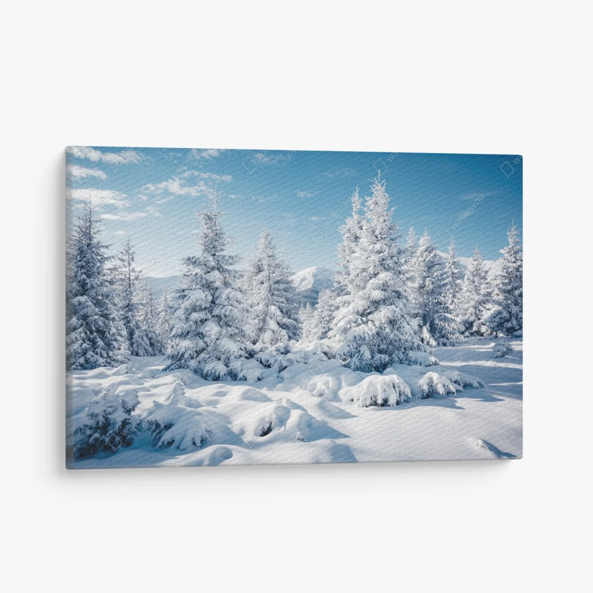 Tableau sur toile forêt enneigée des Carpates – Wallnifity® Tableau sur toile forêt enneigée des Carpates – Wallnifity®