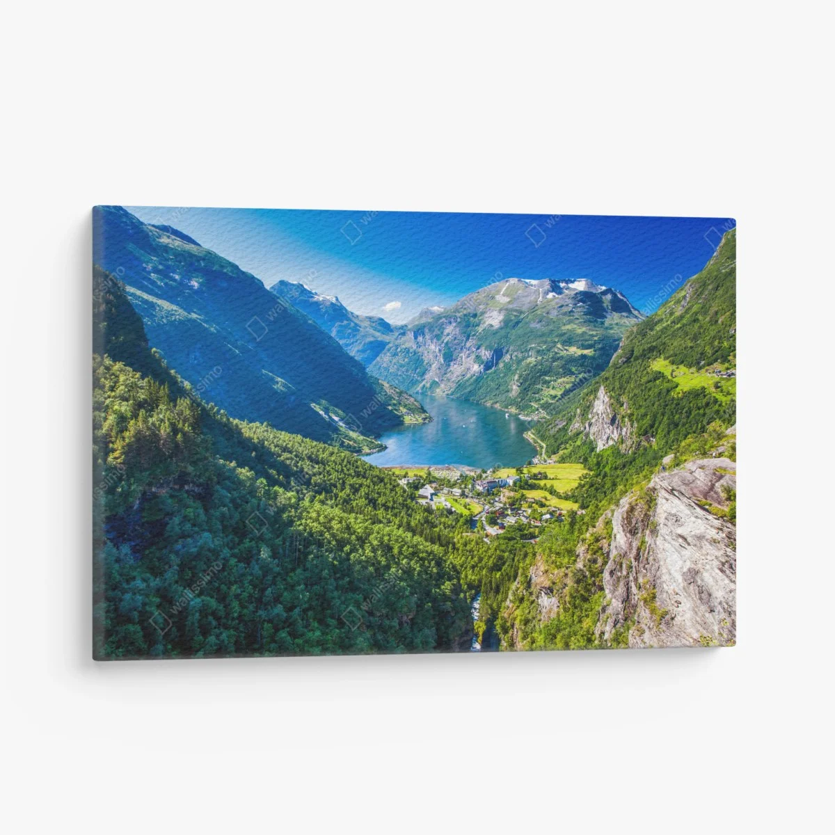 Tableau sur toile paysage panoramique du Geirangerfjord – Wallnifity® Tableau sur toile paysage panoramique du Geirangerfjord – Wallnifity®