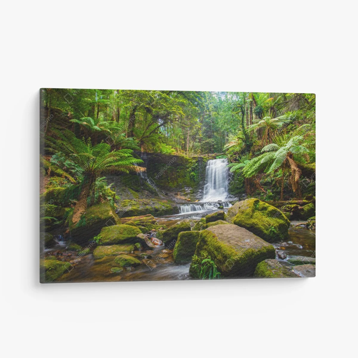 Tableau sur toile cascade tranquille au cœur d'une forêt verdoyante – Wallnifity® Tableau sur toile cascade tranquille au cœur d'une forêt verdoyante – Wallnifity®