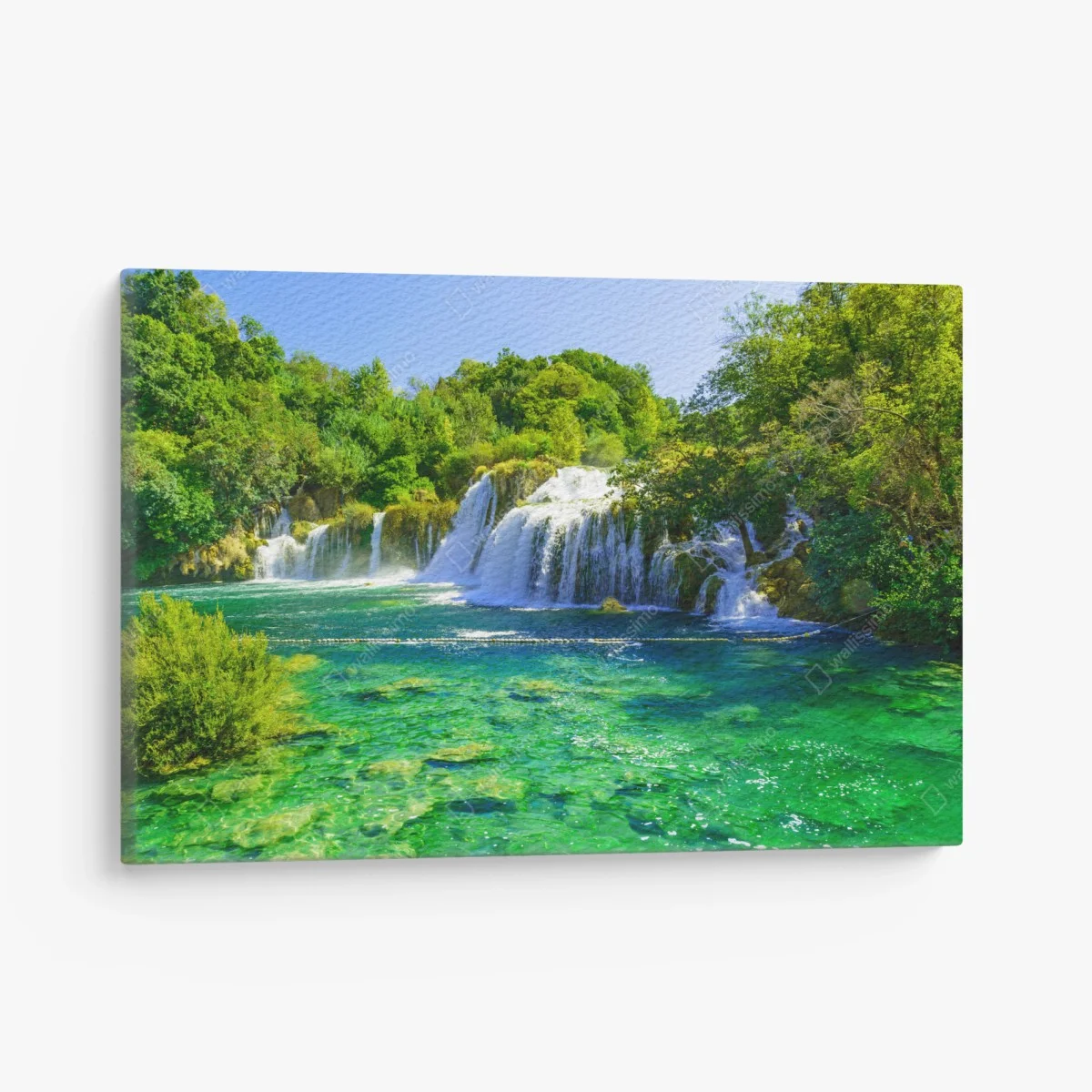 Tableau sur toile cascade émeraude dans une forêt luxuriante – Wallnifity® Tableau sur toile cascade émeraude dans une forêt luxuriante – Wallnifity®