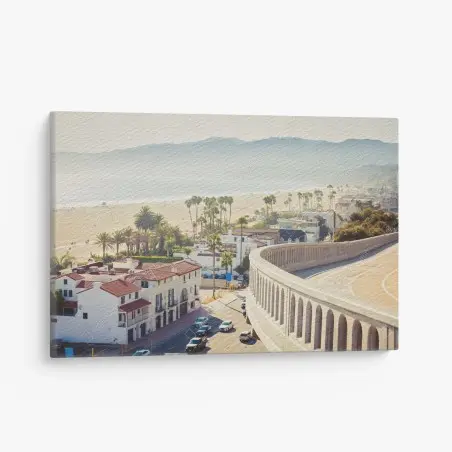 Tableau sur toile balade côtière à Santa Monica – Wallnifity®