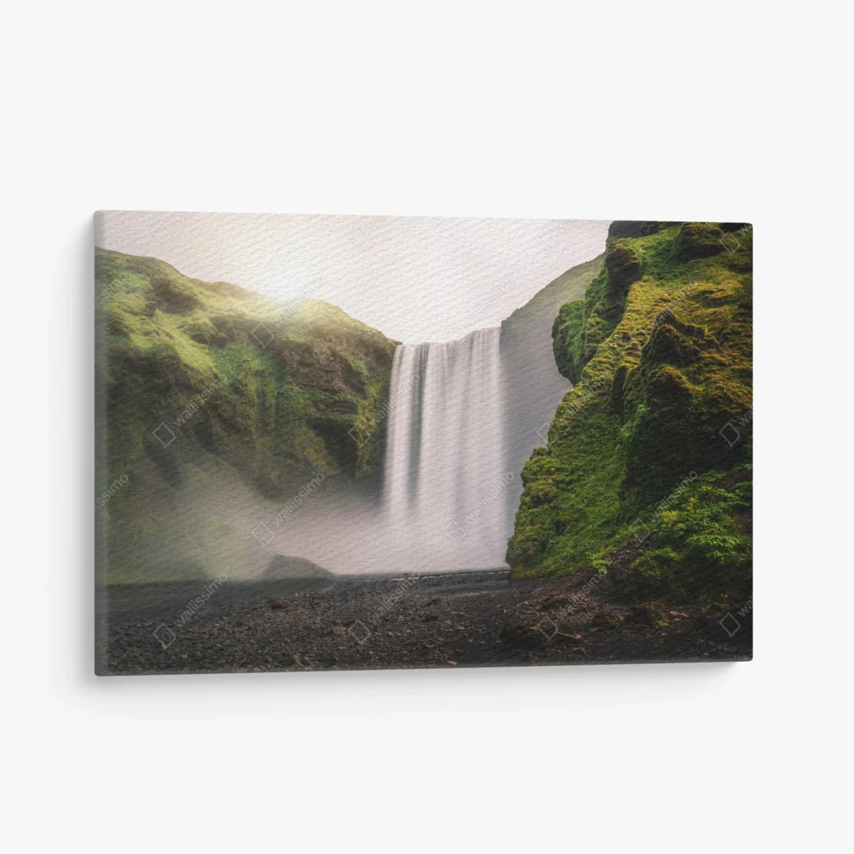 Tableau sur toile Skógafoss : cascade majestueuse d'Islande – Wallnifity® Tableau sur toile Skógafoss : cascade majestueuse d'Islande – Wallnifity®